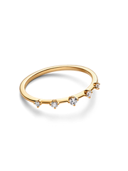 Pandora Era Lab-Grown Diamond Station Ring - 0.11 ct TW, 14k gold