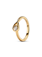 Pandora Infinite Lab-grown Diamond Bracelet and Ring Set 0.50 carat tw 14k Gold
