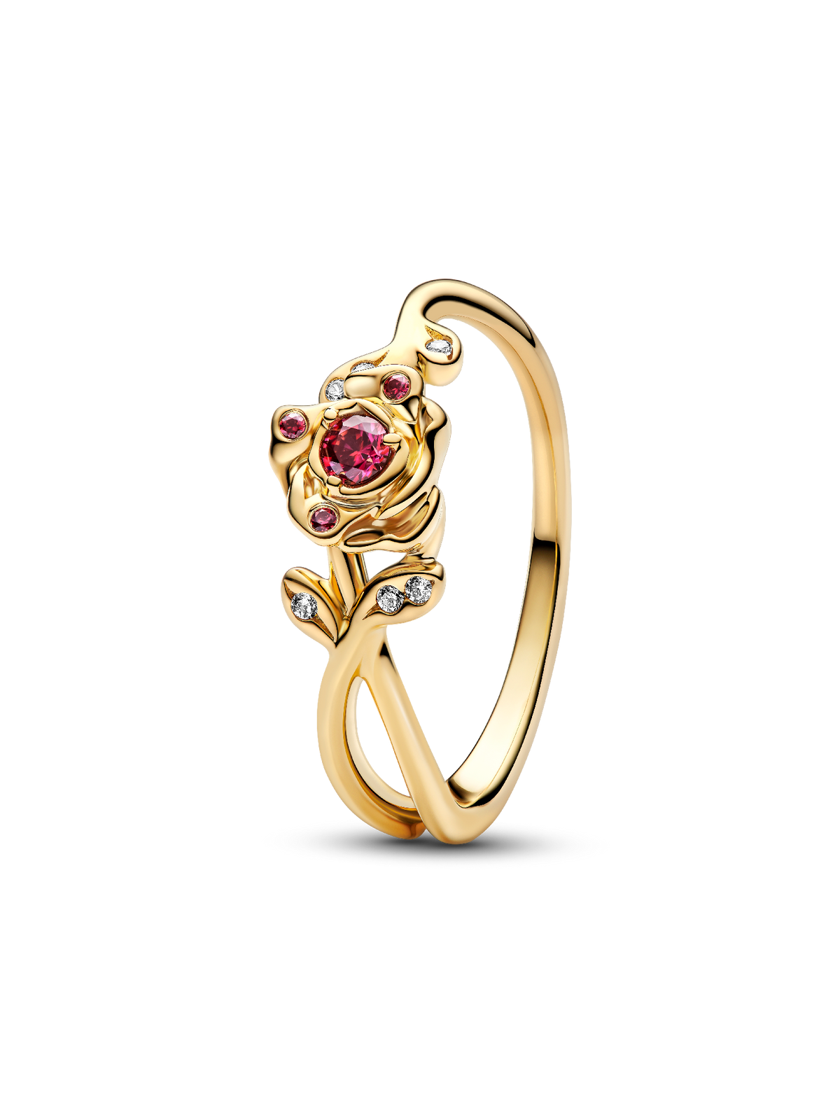 Disney Beauty and the Beast Rose Ring - 14k gold plating