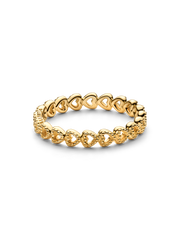 Band of Hearts Ring - 14k gold plating