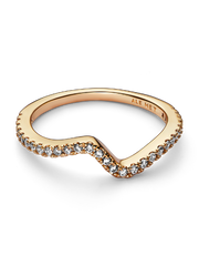 Sparkling Wave Ring - 14k gold plating