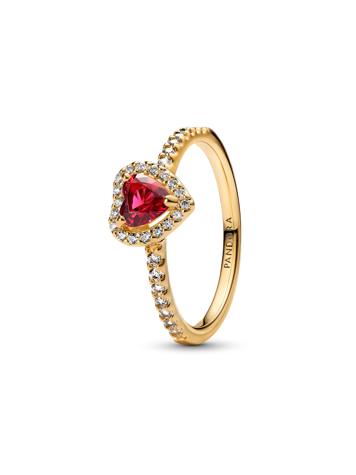 Elevated Heart Ring - 14k gold plating