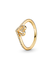Pandora Timeless Wish Sparkling Heart Ring - 14k gold plating