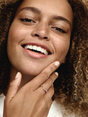 Sparkling Wave Ring - 14k rose gold plating
