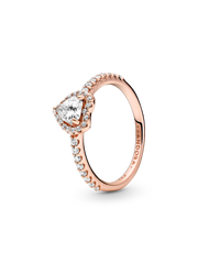 Heart of Rose Princess Wishbone Stacking Ring Set