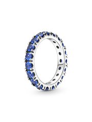 Sparkling Row Eternity Ring Set
