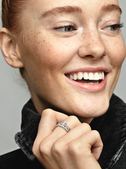 Princess Tiara Crown Ring - Sterling silver