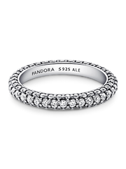 Pandora Timeless Pavé Single-row Ring - Sterling silver