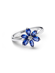 Sparkling Herbarium Cluster Ring - Sterling silver