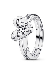 FINAL SALE - Stranger Things Friends Don't Lie Splittable Ring - Sterling silver