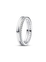 Double Band Ring - Sterling silver