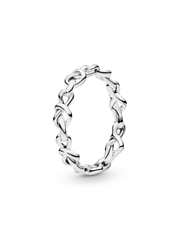 Knotted Hearts Ring - Sterling silver