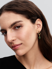 Green Turtle Mini Dangle Charm - 14k gold plating