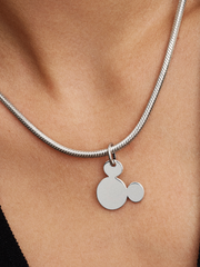 Disney Mickey Mouse Engravable Dangle Charm - Sterling silver