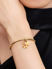 Disney Tangled Sundrop Flower Glow-in-the-dark Charm - 14k gold plating