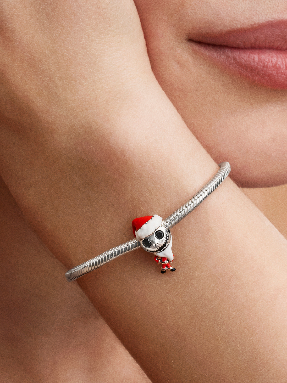 Disney The Nightmare Before Christmas Jack Skellington Charm - Sterling silver