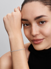 Sparkling Tennis Bracelet - Sterling silver