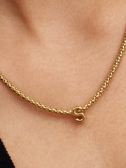 Letter S Alphabet Charm - 14k gold plating
