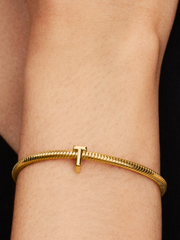 Letter T Alphabet Charm - 14k gold plating