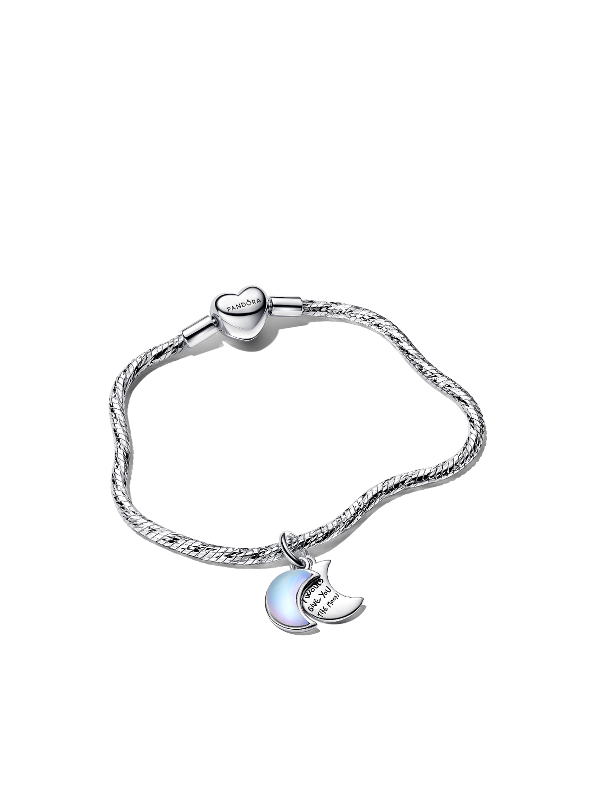 Crescent Moon Charm Bracelet Set