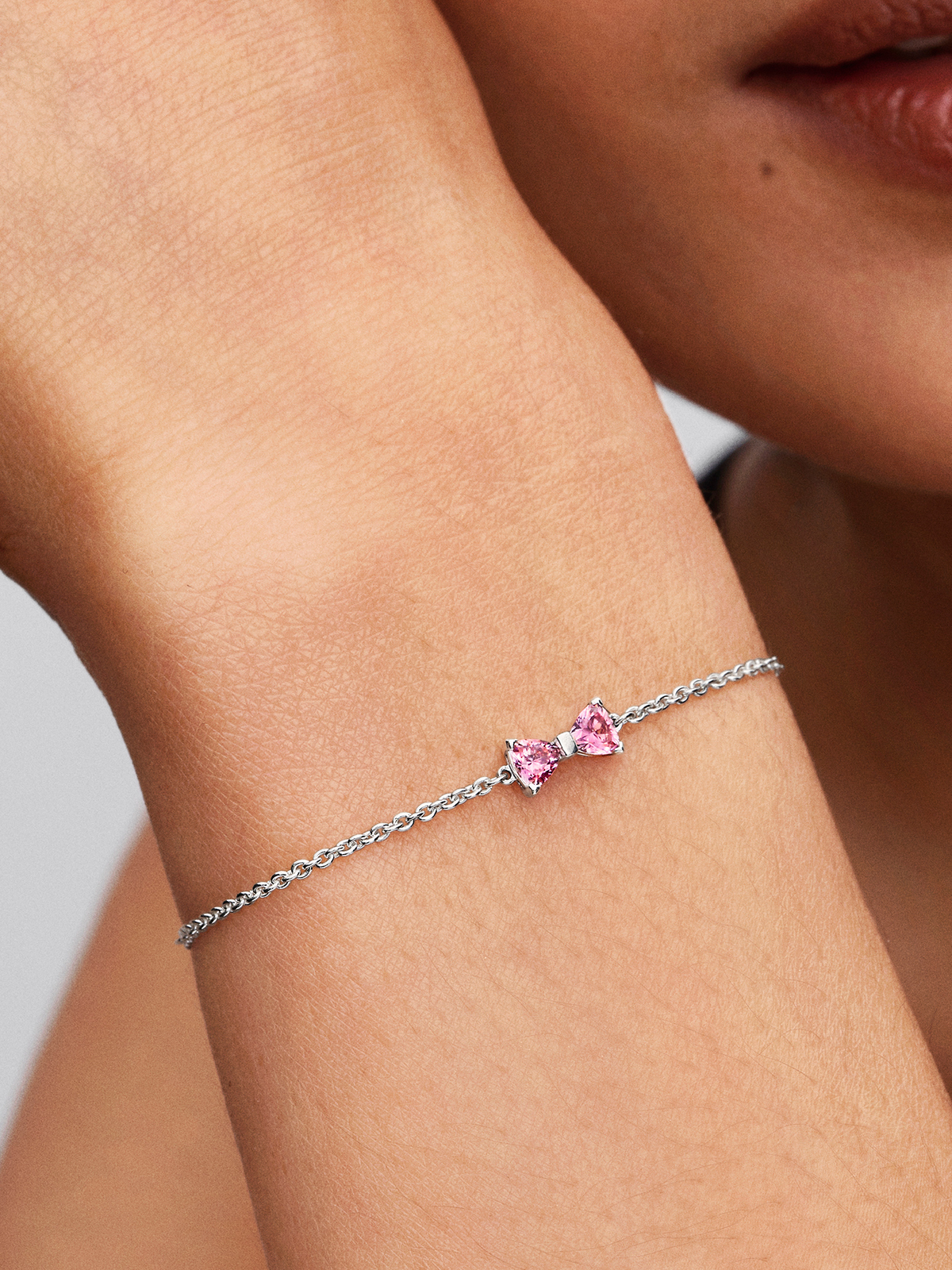 Bow Chain Bracelet - Sterling silver