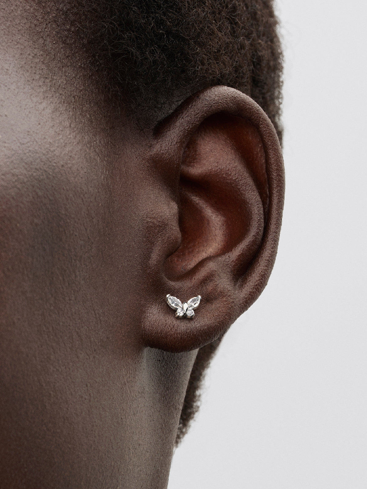 Butterfly Stud Earrings - Sterling silver