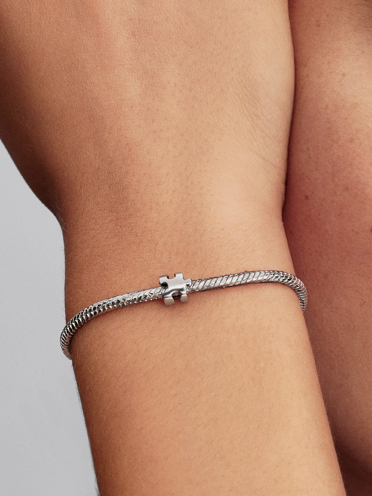 Puzzle Piece Mini Charm - Sterling silver