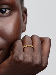 Band of Hearts Ring - 14k gold plating