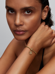 18th Celebration Dangle Charm - 14k gold plating