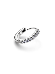 Pandora Era Lab-Grown Diamond Pavé Hoop Earrings - 0.12 ct TW, 14k white gold
