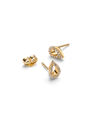 Pandora Infinite Lab-grown Diamond Pavé Stud Earrings - 0.16 ct TW, 14k gold