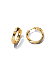 Twisted Hoop Earrings - 14k gold plating