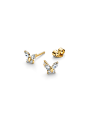 Butterfly Stud Earrings - 14k gold plating