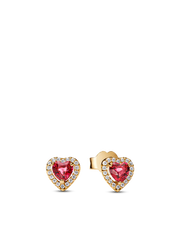 Red Heart Necklace and earring set