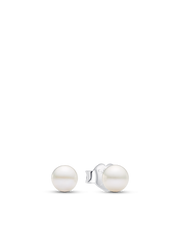 Treated Freshwater Cultured Pearl 4.5mm Stud Earrings - Sterling silver
