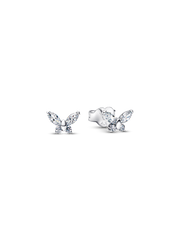Sparkling Clear Butterfly Jewelry Set