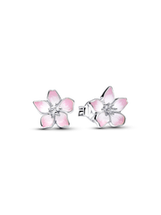 Cherry Blossom Stud Earrings - Sterling silver