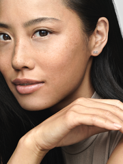 Sparkling Infinity Stud Earrings - Sterling silver