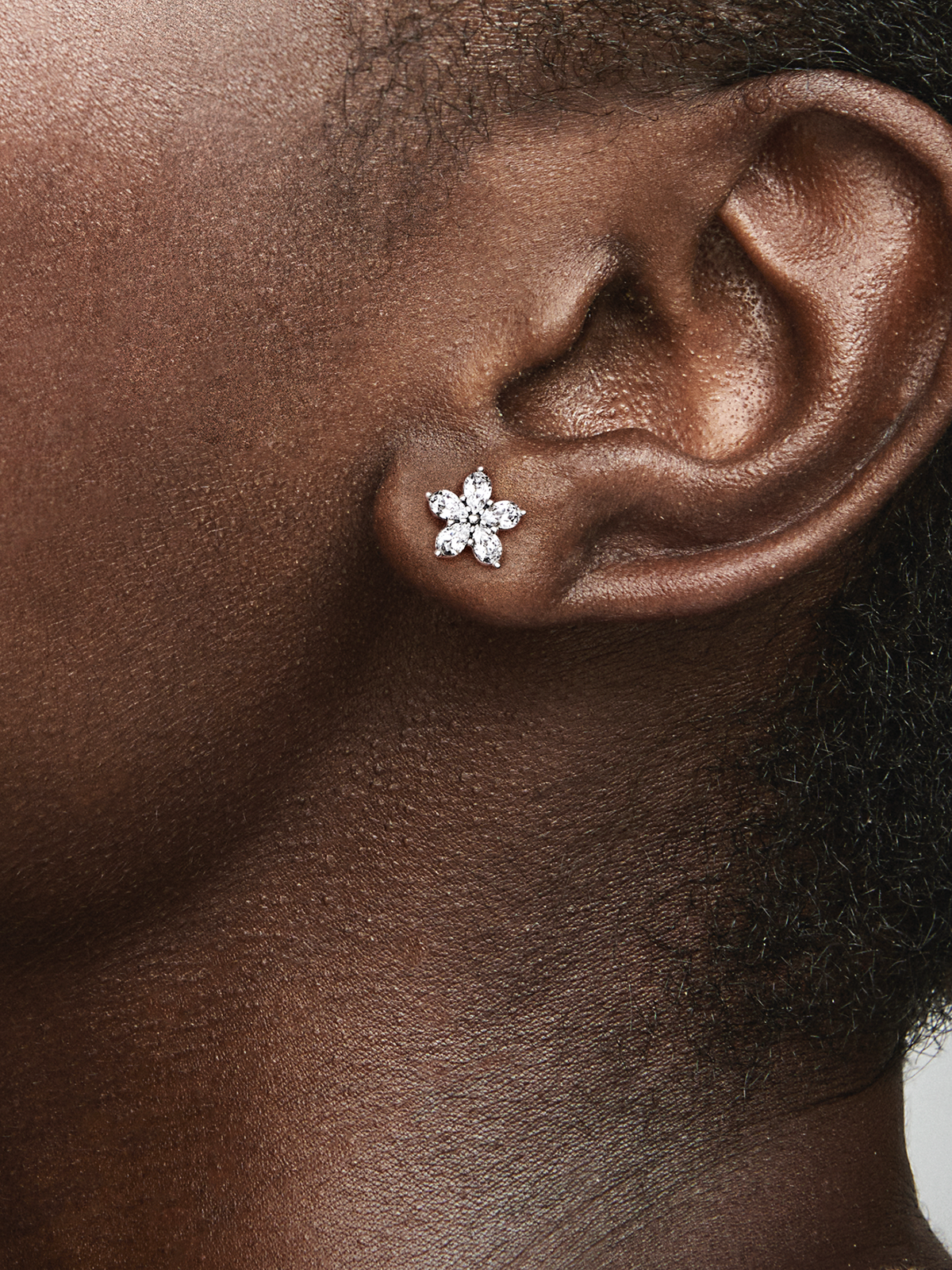FINAL SALE - Sparkling Snowflake Stud Earrings - Sterling silver