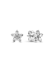FINAL SALE - Sparkling Snowflake Stud Earrings - Sterling silver