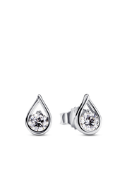 Pandora Infinite Lab-grown Diamond Ring and Earrings Set 1 ct tw Sterling Silver