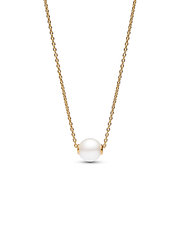 Treated Freshwater Cultured Pearl Collier Necklace - 14k gold plating