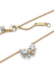 Sparkling Bow Necklace - 14k gold plating