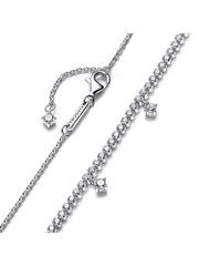 FINAL SALE - Sparkling Drop Collier Necklace - Sterling silver