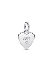Engravable Heart Tag Pendant - Sterling silver