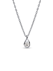 Pandora Infinite Sterling Silver Lab-grown Diamond Pendant Necklace - 0.25 ct TW, Sterling silver