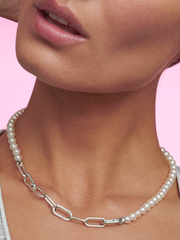 Pandora ME Treated Freshwater Cultured Pearl Necklace - Sterling silver