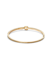 Pandora Infinite Lab-grown Diamond Pavé Double Row Bangle - 0.45 ct TW, 14k gold