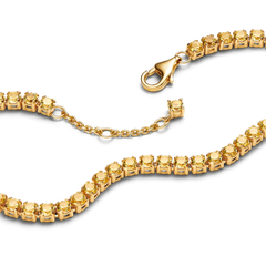 Sparkling Yellow Bracelet and Earring Set
