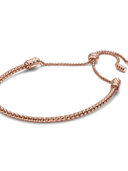 Studded Chain Slider Bracelet - 14k rose gold plating